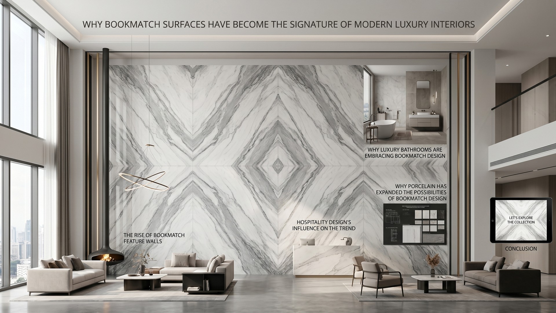 The Rise of Bookmatch Surfaces in Modern Luxury Interior Design